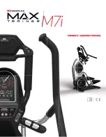 Bowflex MAX Trainer M7i Owner'S/Assembly Manual предпросмотр