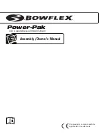 Предварительный просмотр 1 страницы Bowflex Power-Pak Assembly & Owners Manual