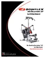 Bowflex Revolution XP Lat Attachment Assembly Instructions Manual preview