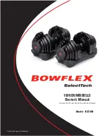 Bowflex SBD1090 Owner'S Manual предпросмотр