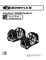 Bowflex SelectTech BD1090i Owner'S Manual And Workout Manual предпросмотр