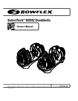 Bowflex SelectTech BD552 Owner'S Manual предпросмотр