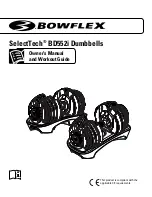 Bowflex SelectTech BD552i Owner'S Manual And Workout Manual предпросмотр