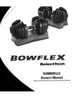 Предварительный просмотр 1 страницы Bowflex SELECTTECH Owner'S Manual