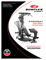 Предварительный просмотр 1 страницы Bowflex ULTIMATE 2 Owner'S Manual And Fitness Manual