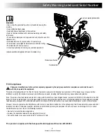 Preview for 5 page of Bowflex VeloCore Assembly And Owner'S Manual