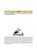 Preview for 2 page of BOWHEAD REACH Owner'S Manual