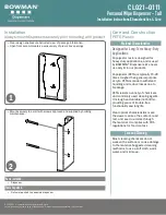 Preview for 2 page of BOWMAN CL021-0111 Manual