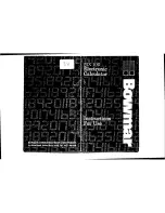 Bowmar MX 100 Instructions For Use Manual предпросмотр