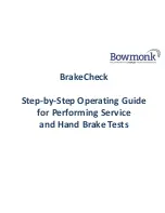 Bowmonk BrakeCheck Series 2 Operating Manual preview