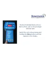 Preview for 2 page of Bowmonk BrakeCheck Series 2 Operating Manual