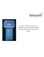 Preview for 11 page of Bowmonk BrakeCheck Series 2 Operating Manual