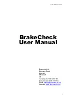 Preview for 2 page of Bowmonk BrakeCheck Series 2 User Manual