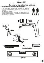 Preview for 3 page of BOX DOCCIA Giro G03 Installation Instructions Manual