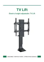 Preview for 1 page of BOX15 Stroke TV Lift 1000 Assembly Instructions / Operating Manual