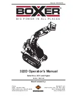 BOXER 322D Operator'S Manual preview