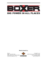 Preview for 89 page of BOXER 322D Operator'S Manual