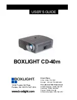 BOXLIGHT CD-40m User Manual preview