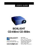 Предварительный просмотр 1 страницы BOXLIGHT CD-450m User Manual