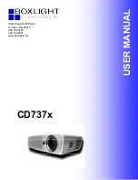 BOXLIGHT CD737x User Manual предпросмотр