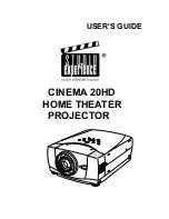 Preview for 1 page of BOXLIGHT CINEMA 20HD User Manual