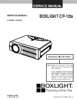 BOXLIGHT CP-12tA Service Manual предпросмотр