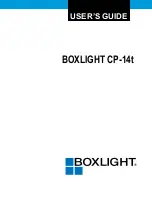 BOXLIGHT CP-14t User Manual preview