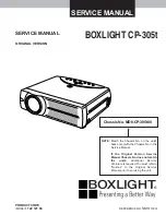 BOXLIGHT CP-16t Service Manual предпросмотр