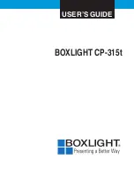 Предварительный просмотр 1 страницы BOXLIGHT CP-315t User Manual