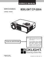 BOXLIGHT CP-320tA Service Manual предпросмотр