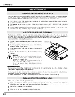 Предварительный просмотр 42 страницы BOXLIGHT CP-33t User Manual