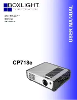 BOXLIGHT CP718e User Manual preview