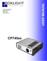 Предварительный просмотр 1 страницы BOXLIGHT CP745es User Manual