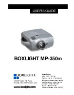 Preview for 1 page of BOXLIGHT MP-350m User Manual