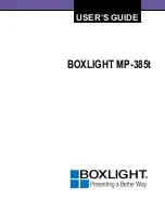 BOXLIGHT MP-385t User Manual предпросмотр