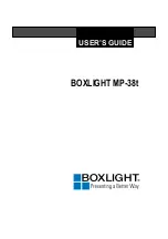 BOXLIGHT MP-38t User Manual предпросмотр