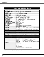 Предварительный просмотр 42 страницы BOXLIGHT MP-39t User Manual