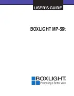 Preview for 1 page of BOXLIGHT MP-56t User Manual