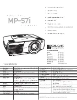 Предварительный просмотр 2 страницы BOXLIGHT MP-57i Specification