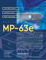 BOXLIGHT MP-63E Specification предпросмотр