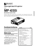 Предварительный просмотр 37 страницы BOXLIGHT MP-650i User Manual