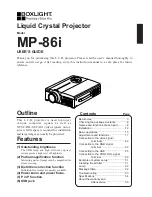 Предварительный просмотр 1 страницы BOXLIGHT MP-86i User Manual