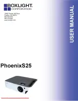 BOXLIGHT PhoenixS25 User Manual предпросмотр