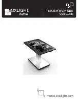 BOXLIGHT ProColor Touch Table 470 User Manual предпросмотр