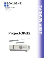 BOXLIGHT ProjectoWrite WX25N User Manual предпросмотр