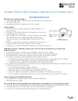 Preview for 2 page of BOXLIGHT ProjectoWrite5 Calibration And Troubleshooting Manual