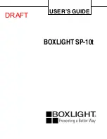 BOXLIGHT SP-10t User Manual предпросмотр