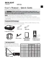 Предварительный просмотр 11 страницы BOXLIGHT SP-11i User'S Manual And Safety Manual