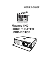 Предварительный просмотр 1 страницы BOXLIGHT Studio Experience Matinee 1HD User Manual