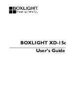 Предварительный просмотр 1 страницы BOXLIGHT XD-15c User Manual